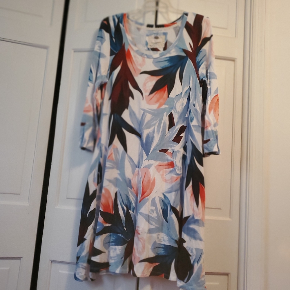 Multi color swing dress